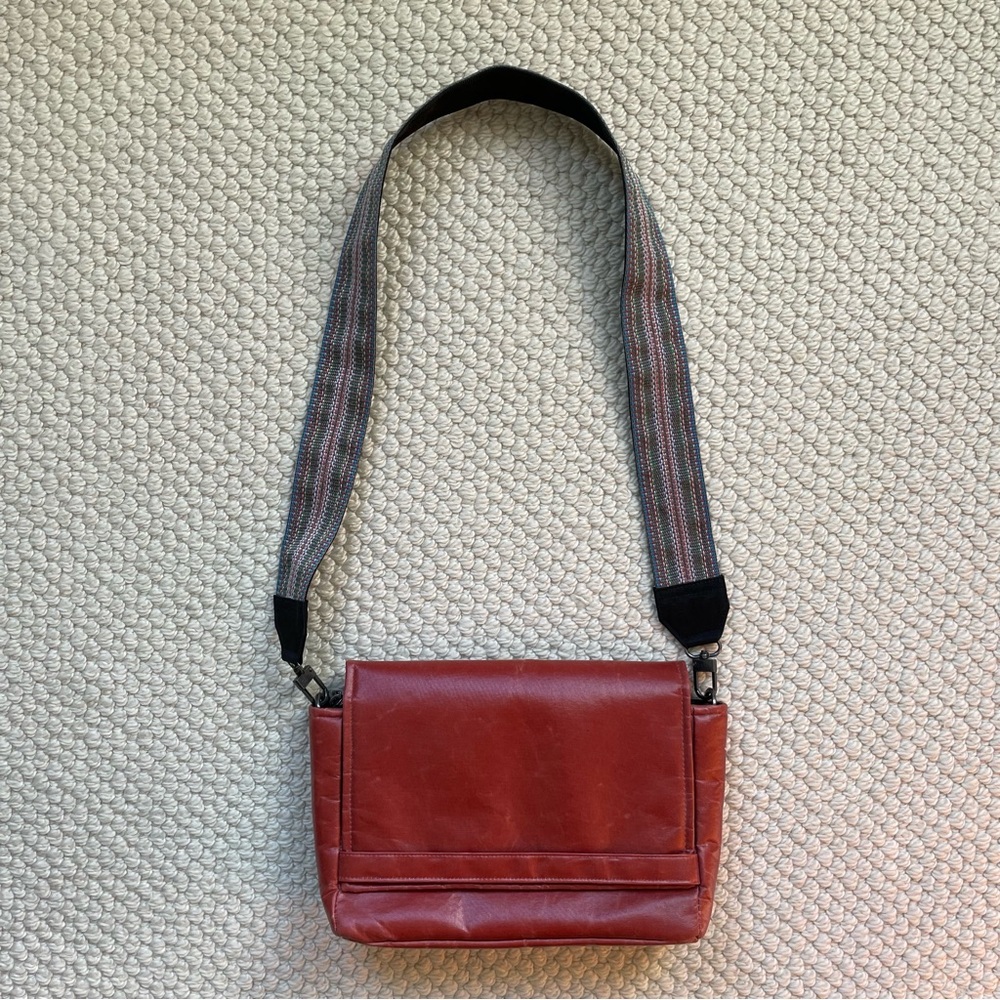 Funky red cross body bag